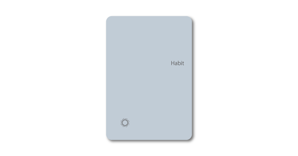 Let go oracle card with the message "Habit"