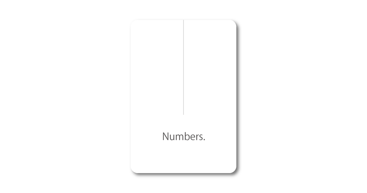 Numbers. Oracle Card deck