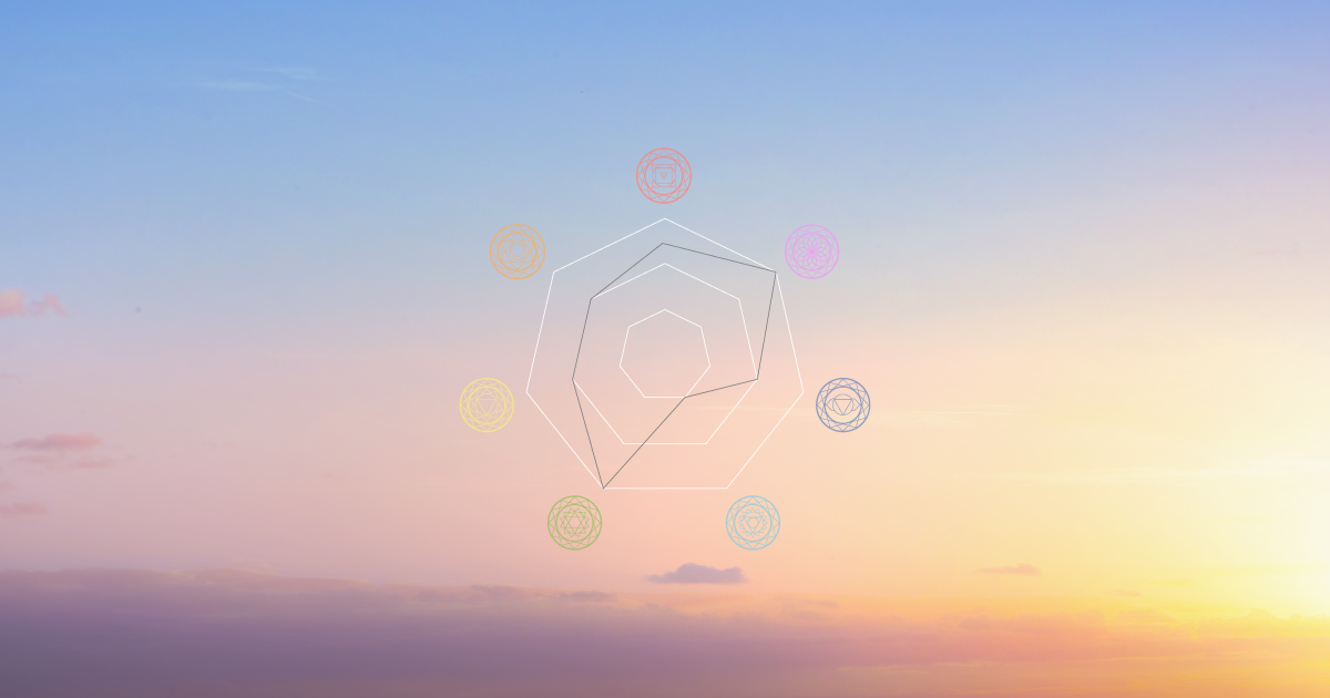 チャクラ診断 エネルギーの流れを可視化した七角形レーダーチャートのビジュアル