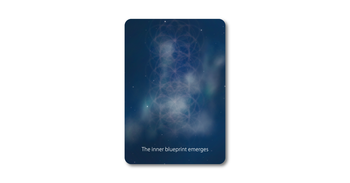 Moment オラクルカード The inner blueprint emerges