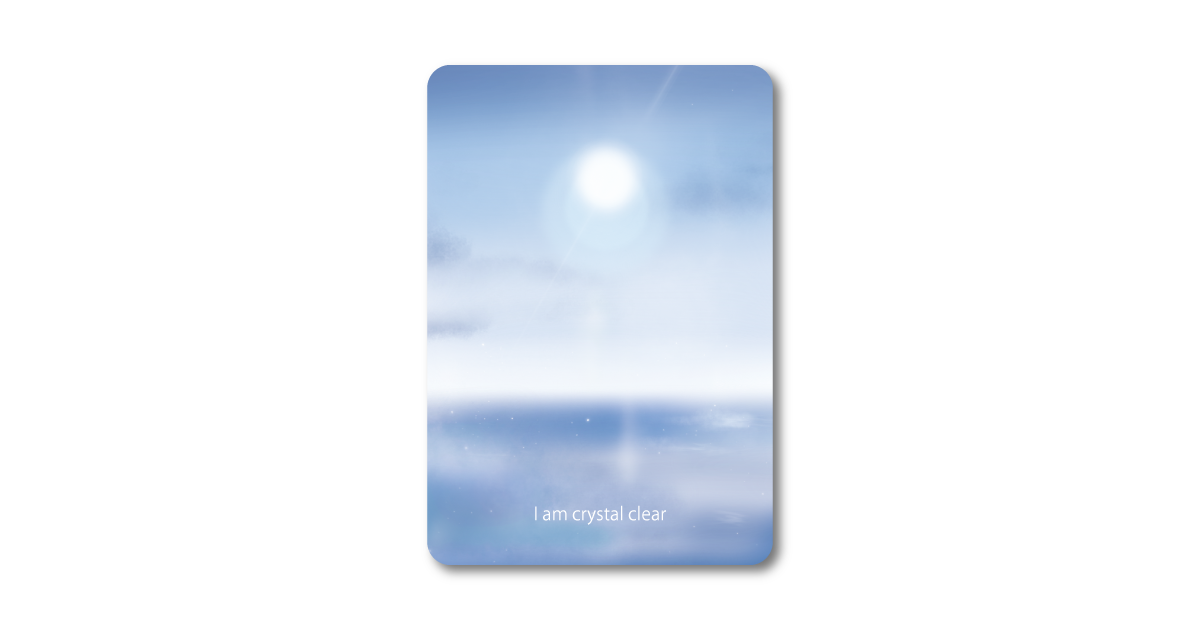 Moment オラクルカード I am crystal clear