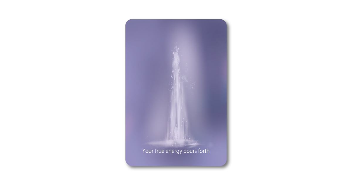 Moment オラクルカード Your true energy pours forth