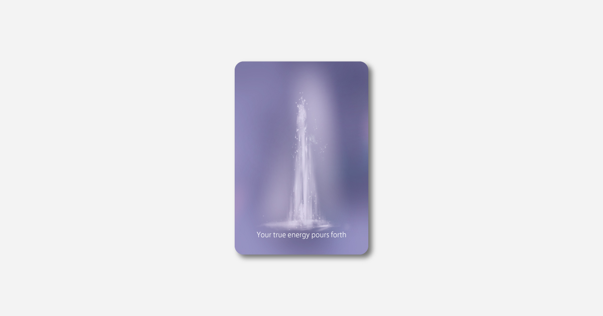 Moment オラクルカード Your true energy pours forth 意味とメッセージ