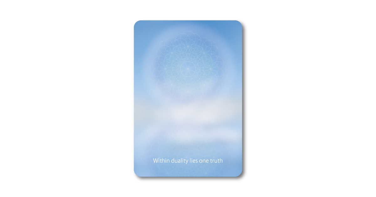 Moment オラクルカード Within duality lies one truth