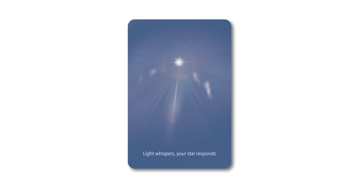 Moment オラクルカード Light whispers, your star responds