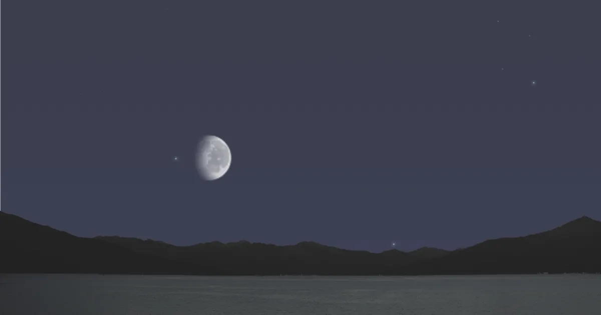 十三夜月と空